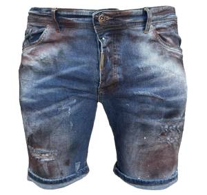 CIANOTIC bermuda jeans taglie forti uomo MICAO
