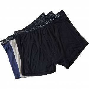 REPLIKA JEANS boxer tris uomo Bambù taglie forti 01372