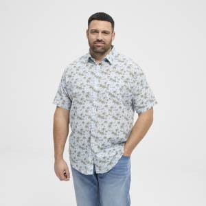 NORTH LATITUDE camicia manica corta taglie forti uomo 51111