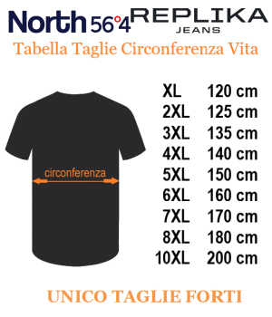 NORTH LATITUDE tshirt taglie forti uomo 51128