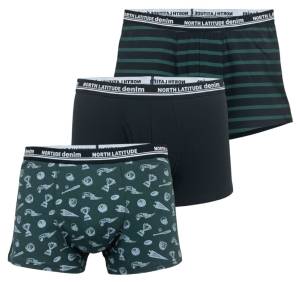 NORTH LATITUDE tris boxer taglie forti uomo 53341