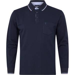NORTH LATITUDE polo manica lunga taglie forti uomo 53119
