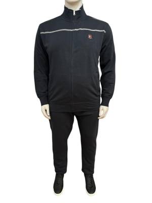 BBOARD tuta cotone felpato taglie forti uomo 9414