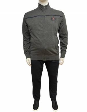 BBOARD tuta cotone felpato taglie forti uomo 9414