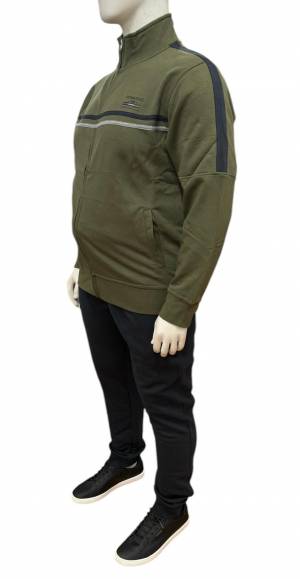 BBOARD tuta cotone felpato taglie forti uomo 9411