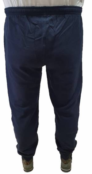 BBOARD pantalone tuta felpato taglie forti uomo polsino