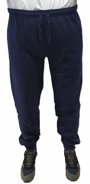 BBOARD pantalone tuta felpato taglie forti uomo polsino