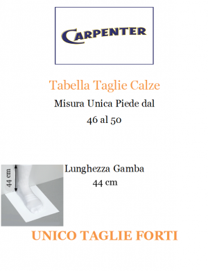 CARPENTER calzino lungo taglie forti uomo