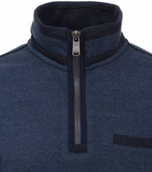 CASAMODA maglia zip taglie forti uomo 413572