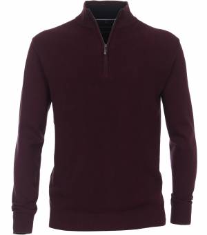 CASAMODA maglia cotone zip taglie forti uomo 423980