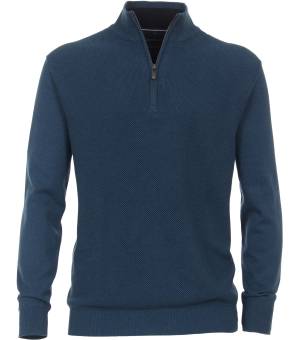 CASAMODA maglia cotone zip taglie forti uomo 423980