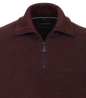 CASAMODA maglia cotone zip taglie forti uomo 413705