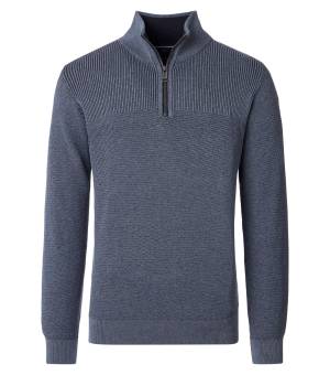 CASAMODA maglia cotone zip taglie forti uomo 454382