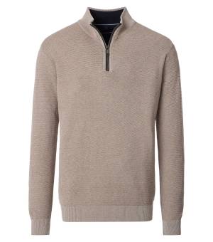 CASAMODA maglia cotone zip taglie forti uomo 454479