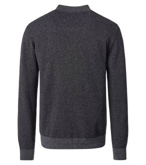CASAMODA maglia cotone zip taglie forti uomo 454479
