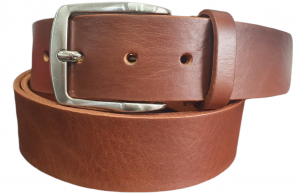 ELMIN cintura pelle taglie forti uomo 1640 cognac