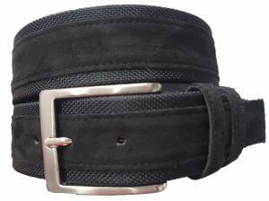 ELMIN cintura pelle taglie forti uomo luis nero
