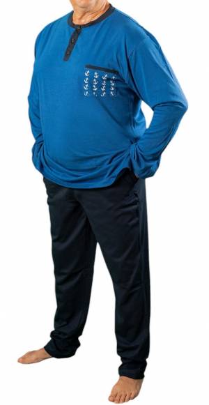 20NODI pigiama serafino taglie forti uomo maestrale