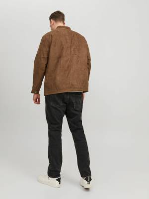 JACK&JONES giubbino ecopelle taglie forti uomo 12230055