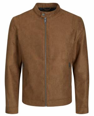JACK&JONES giubbino ecopelle taglie forti uomo 12230055
