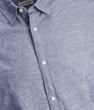 JACK&JONES camicia lino taglie forti uomo 12253720