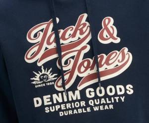 JACK&JONES felpa cotone felpato taglie forti uomo 12258873
