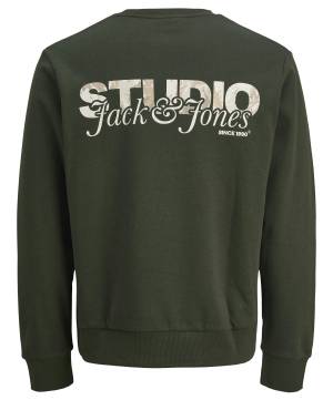 JACK&JONES felpa cotone felpato taglie forti uomo 12285534