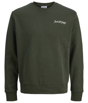 JACK&JONES felpa cotone felpato taglie forti uomo 12285534