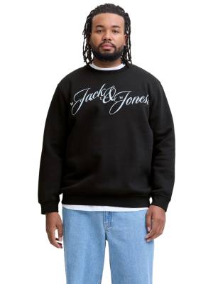 JACK&JONES felpa cotone felpato taglie forti uomo 12288166