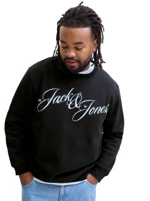 JACK&JONES felpa cotone felpato taglie forti uomo 12288166