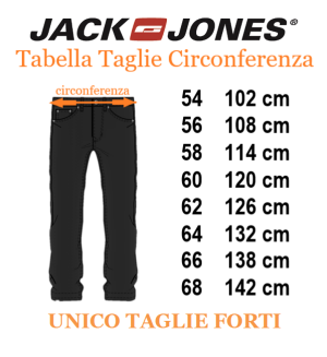 JACK&JONES jeans slim taglie forti uomo 12275797