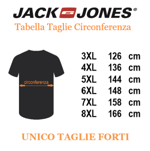 JACK&JONES tshirt taglie forti uomo 12158505