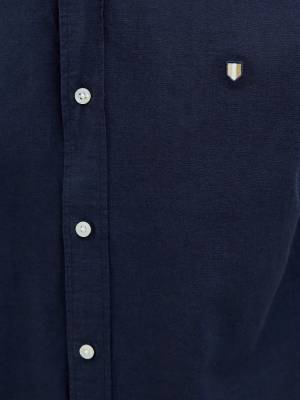 JACK&JONES camicia manica corta taglie forti uomo lino 12282144