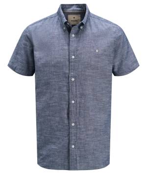 JACK&JONES camicia manica corta taglie forti uomo lino 12282144