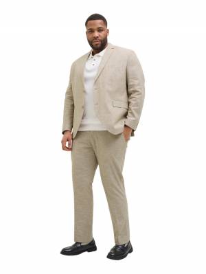 JACK&JONES giacca lino taglie forti uomo 12278725