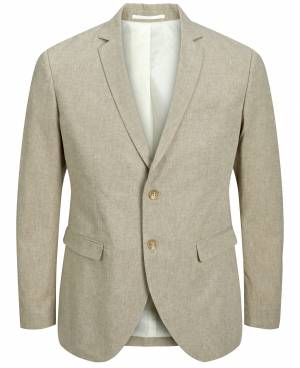 JACK&JONES giacca lino taglie forti uomo 12278725