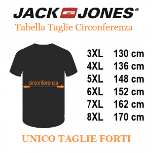 JACK&JONES tshirt taglie forti uomo 12275775