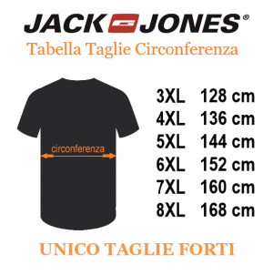 JACK&JONES tshirt taglie forti uomo 12278565