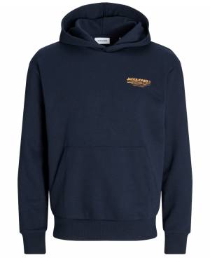 JACK&JONES felpa cotone felpato taglie forti uomo 12259848