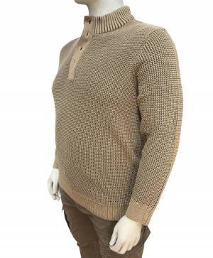 JACK&JONES maglia mezza zip taglie forti uomo 12265737