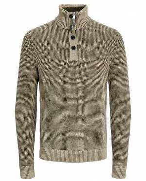 JACK&JONES maglia mezza zip taglie forti uomo 12265737
