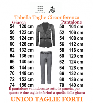 LINO CLEMENTE abito taglie forti uomo 20102