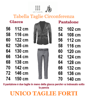 LINO CLEMENTE abito taglie forti uomo 24125