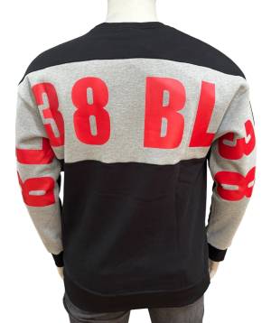 MAXFORT BL38 felpa cotone felpato taglie forti uomo 38511