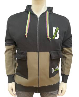 MAXFORT BL38 felpa cotone felpato taglie forti uomo B38517