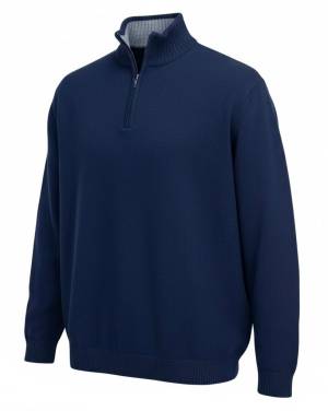 MAXFORT maglia mezza zip taglie forti uomo 6123