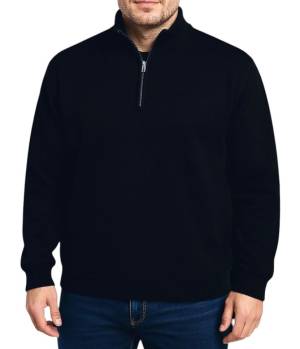 MAXFORT maglia mezza zip taglie forti uomo 6123