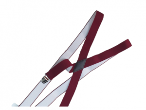 MAXFORT bretella uomo taglie forti unita bordò