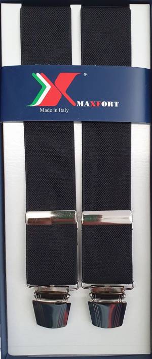 MAXFORT bretella uomo taglie forti unita nero