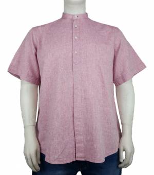 MAXFORT EASY camicia coreana manica corta taglie forti uomo lino 1263